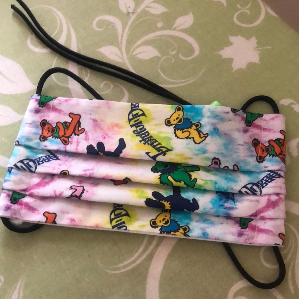 Face covering, Grateful Dead Dancing Bears print